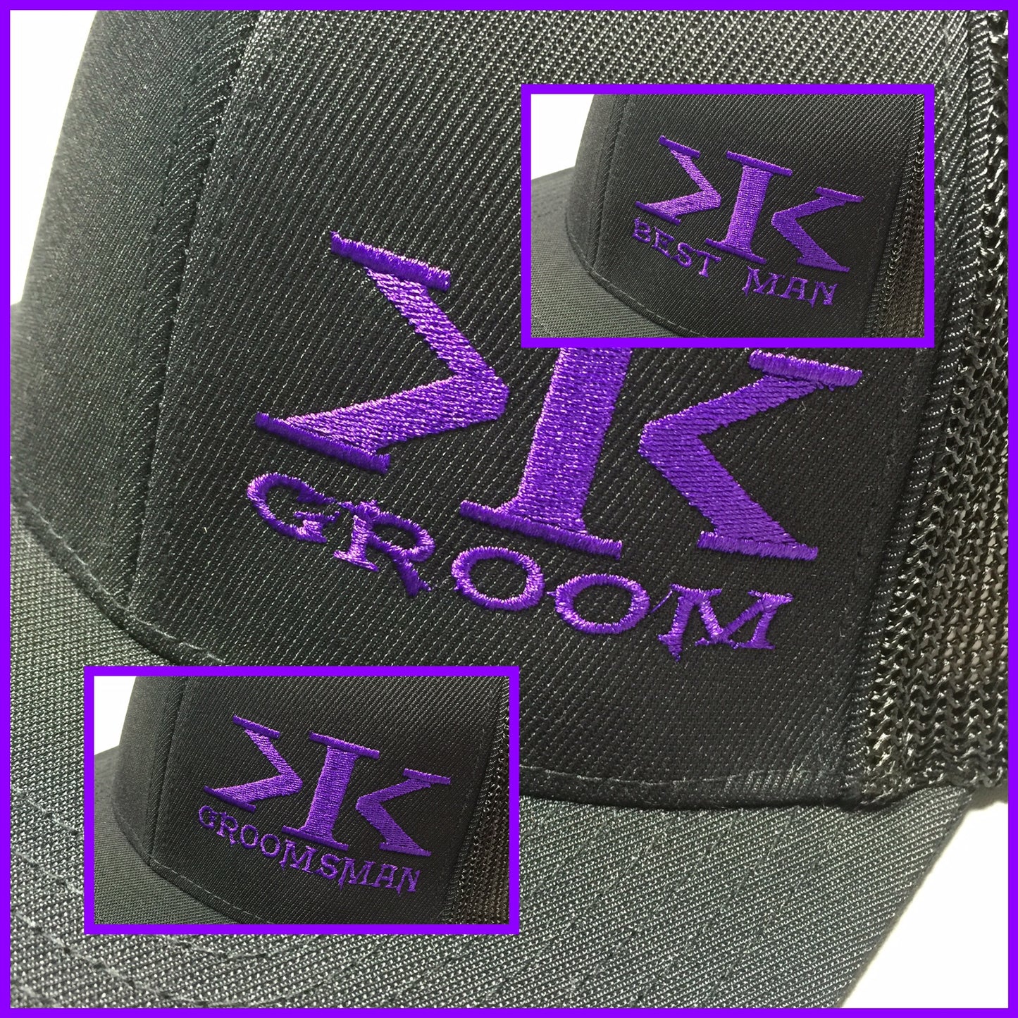 K.I.K. WEDDING LOGO FITTED HATS