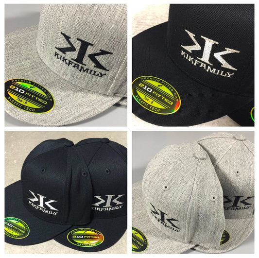 K.I.K. FAMILY LOGO FITTED HATS