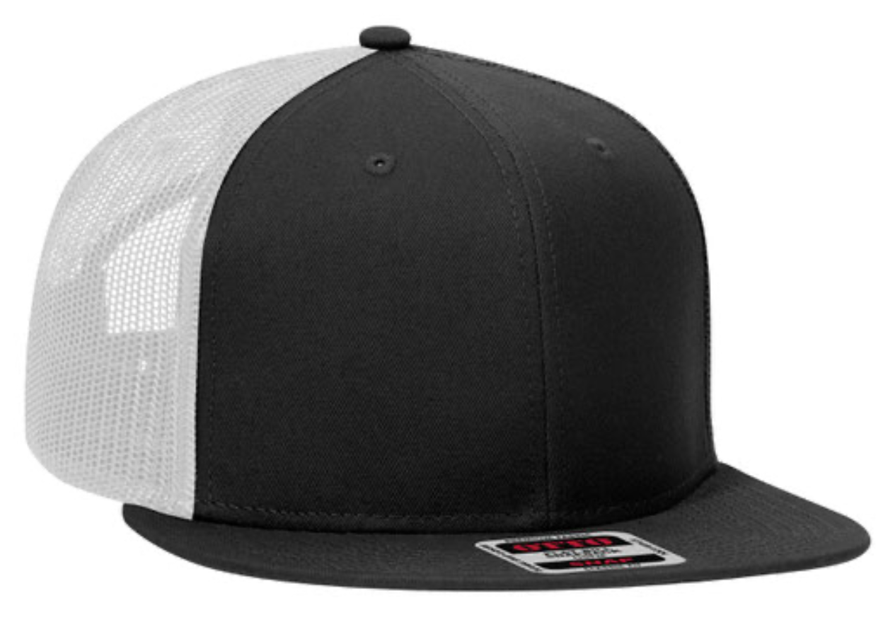 K.I.K. STAMP LOGO OTTO FLAT BILL MESH SNAPBACK